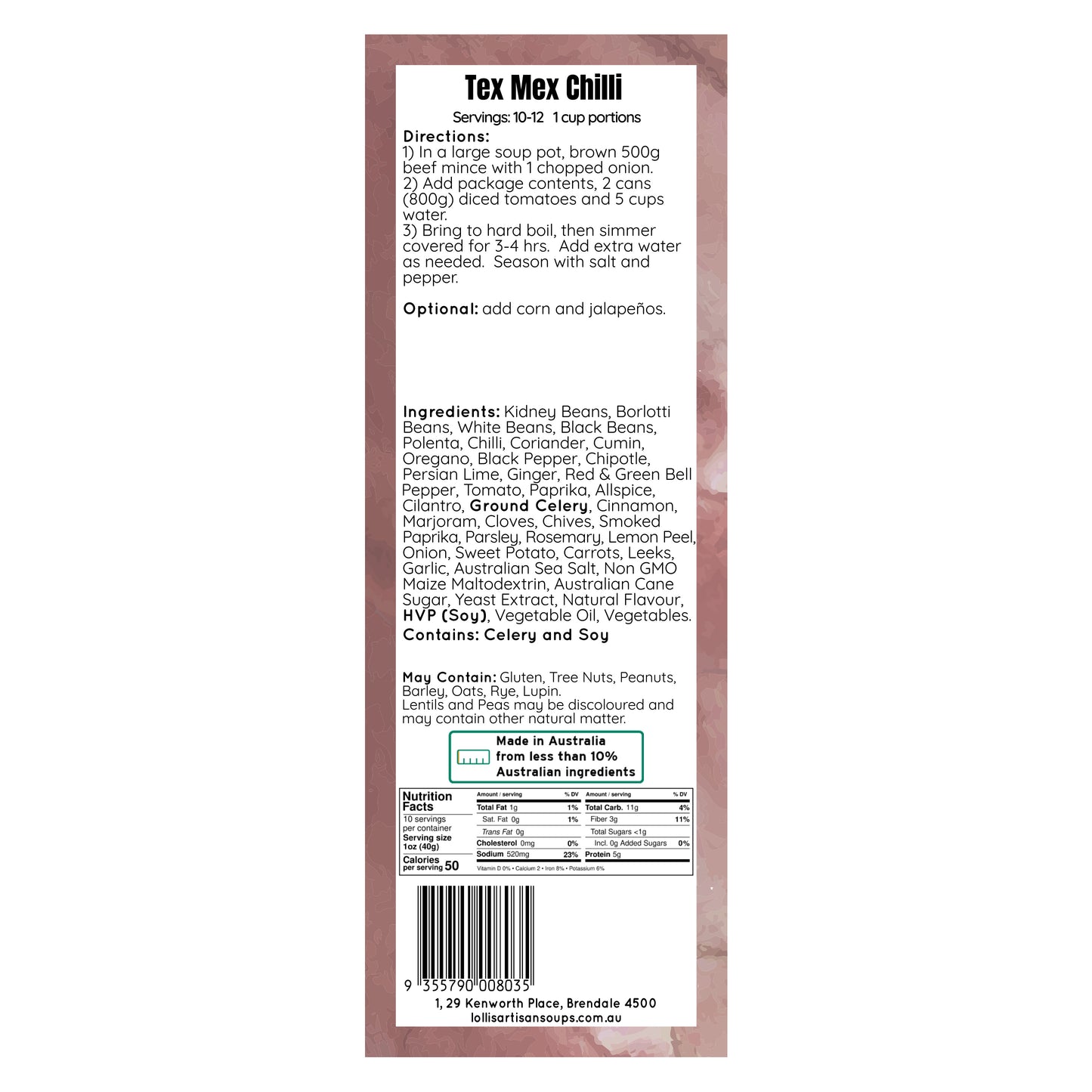 Tex Mex Chilli Mix - 400g