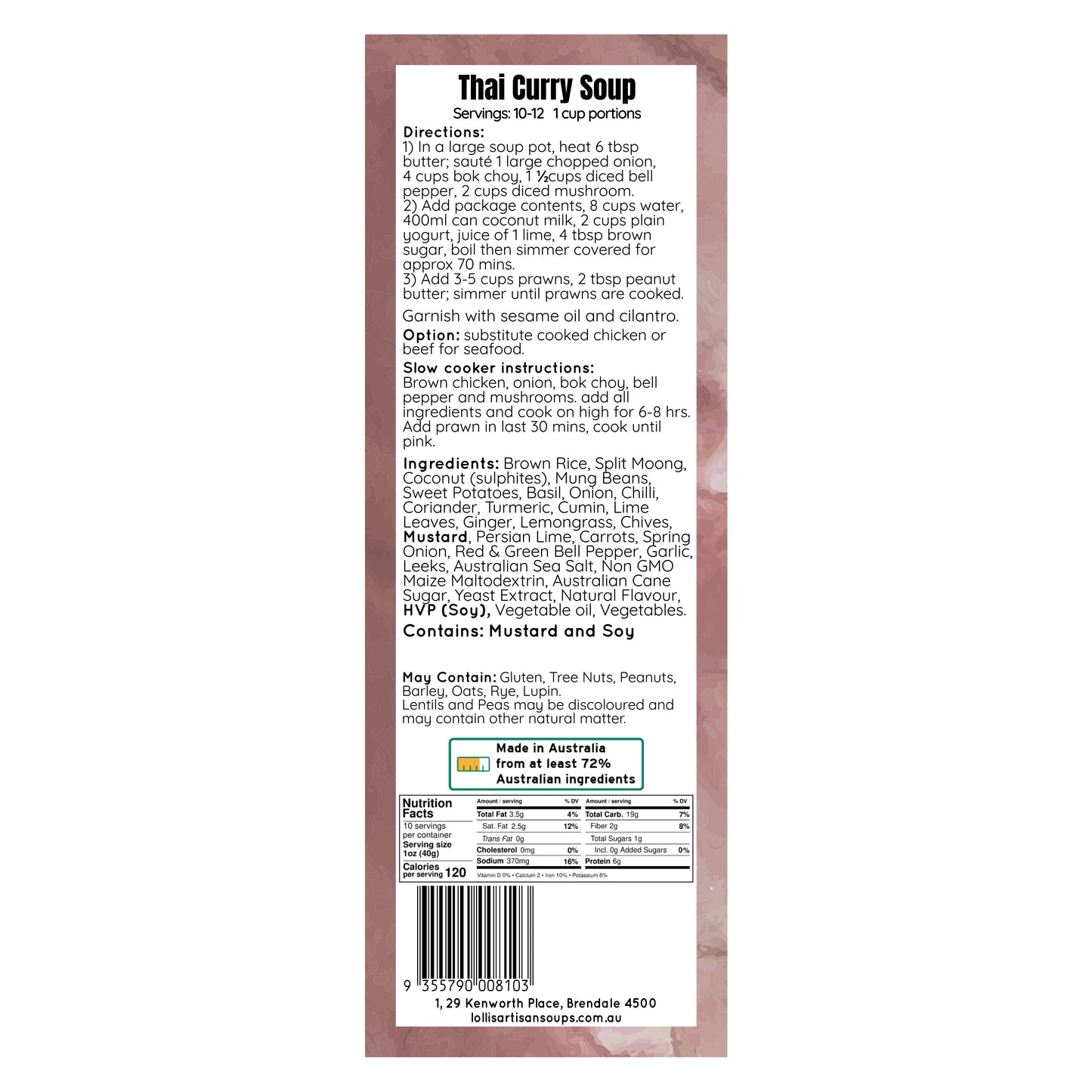 Thai Curry Soup Mix - 400g