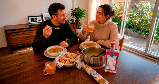 Blog # 2 | Creamy Chowder with Botanik Pink Gin & Pear Warmer.