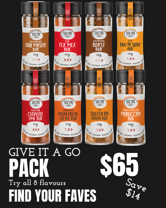 GIVE IT A GO SOCIAL EATS RUBS PACK - Social Eats Rubs Complete Pack
