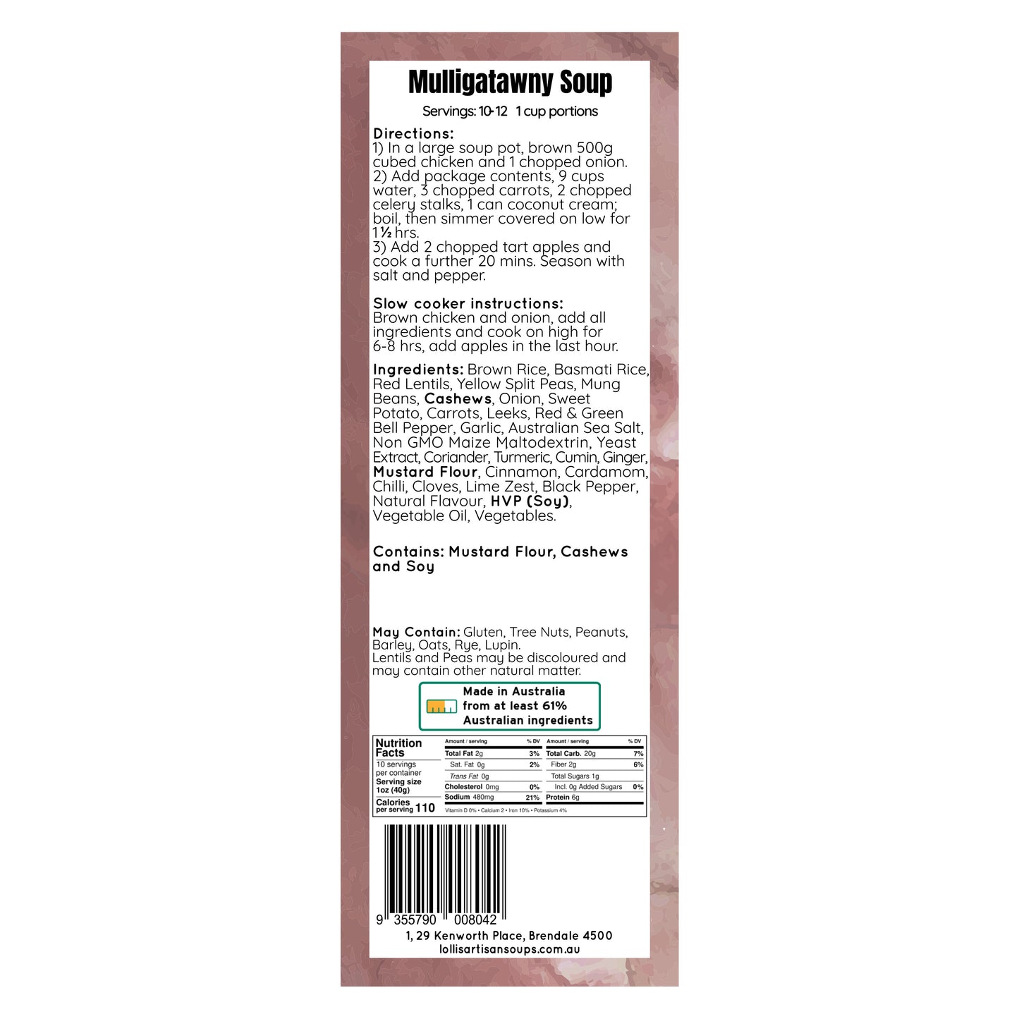 Mulligatawny Soup Mix - 400g